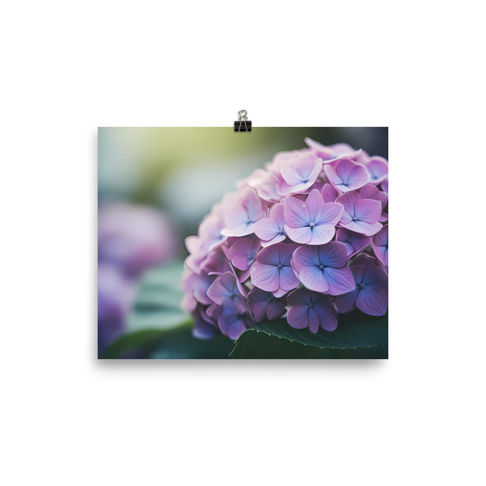 Soft and Dreamy Hydrangea photo paper poster - Posterfy.AI