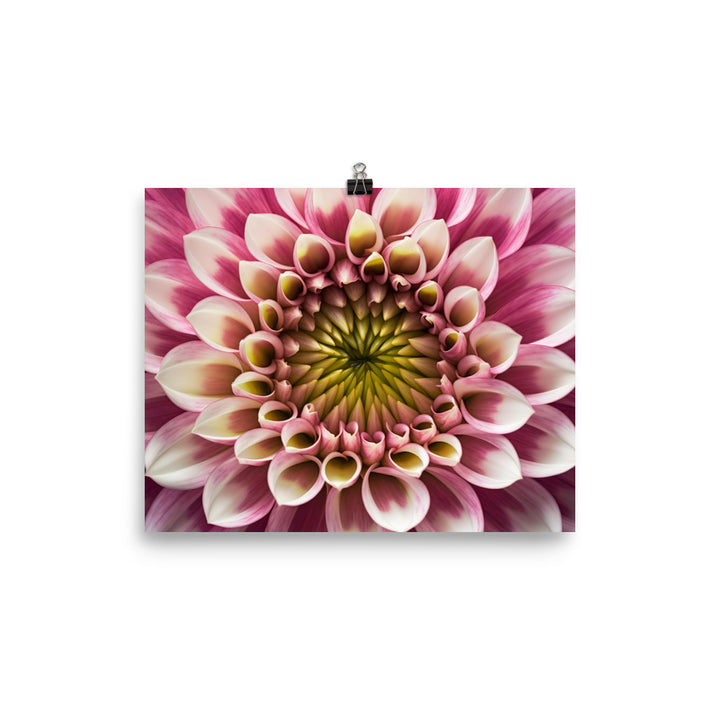 Close-Up of Dahlia Center photo paper poster - Posterfy.AI