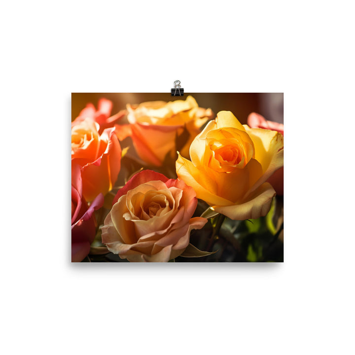 Radiant Roses photo paper poster - Posterfy.AI