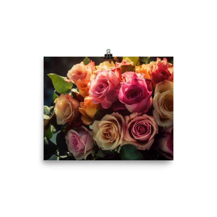 Radiant Roses photo paper poster - Posterfy.AI