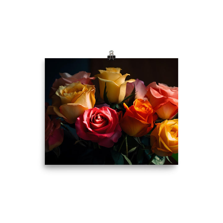 Radiant Roses photo paper poster - Posterfy.AI