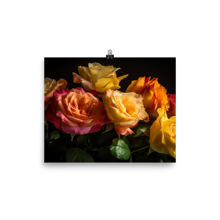 Radiant Roses photo paper poster - Posterfy.AI