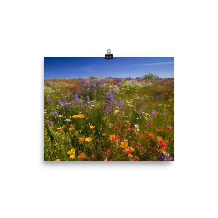 Wildflower Wonderland photo paper poster - Posterfy.AI