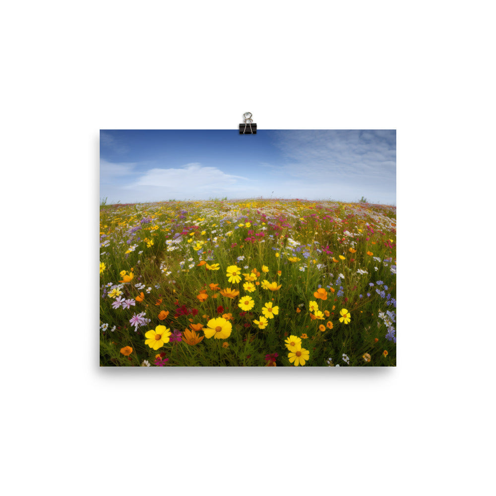 Wildflower Wonderland photo paper poster - Posterfy.AI