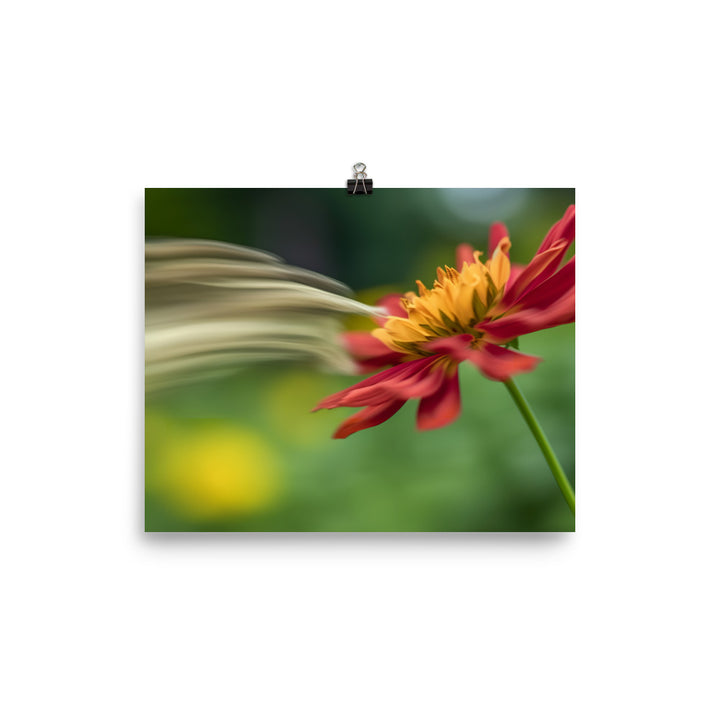 Petals in Motion photo paper poster - Posterfy.AI