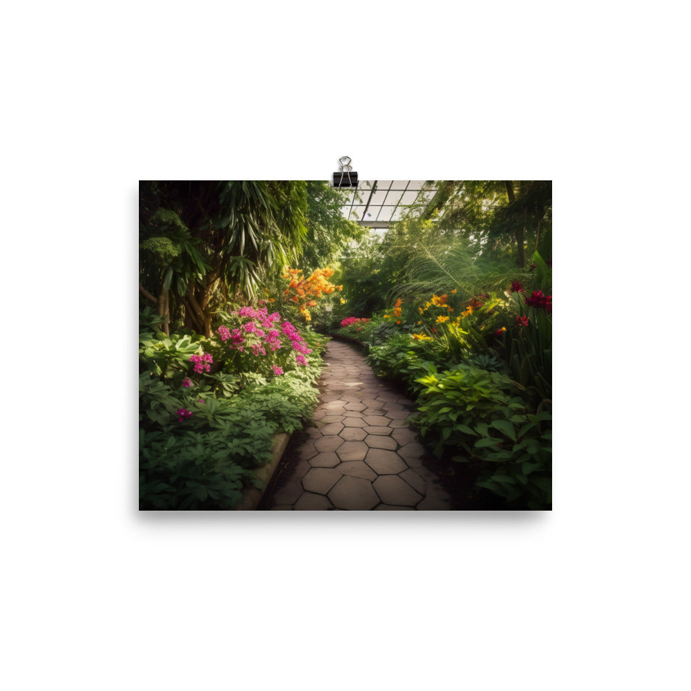 Botanical Garden Escape photo paper poster - Posterfy.AI