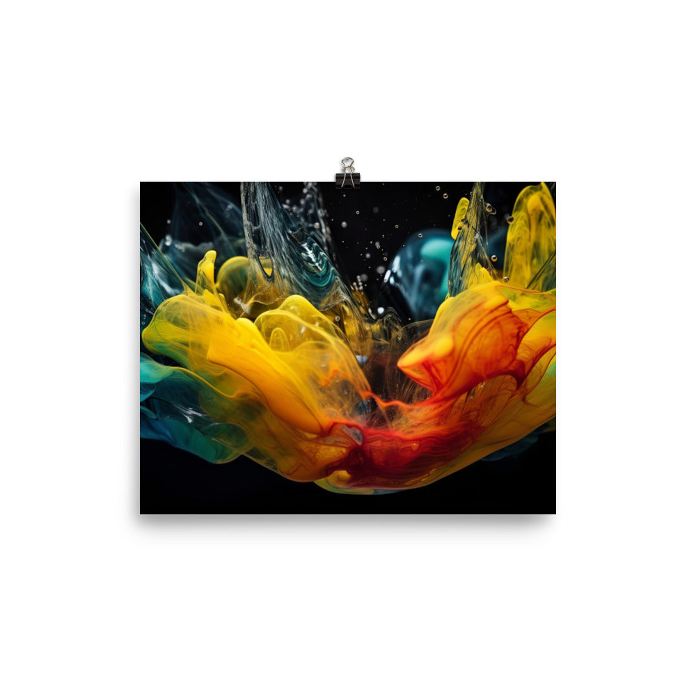 Fluid Dynamics photo paper poster - Posterfy.AI