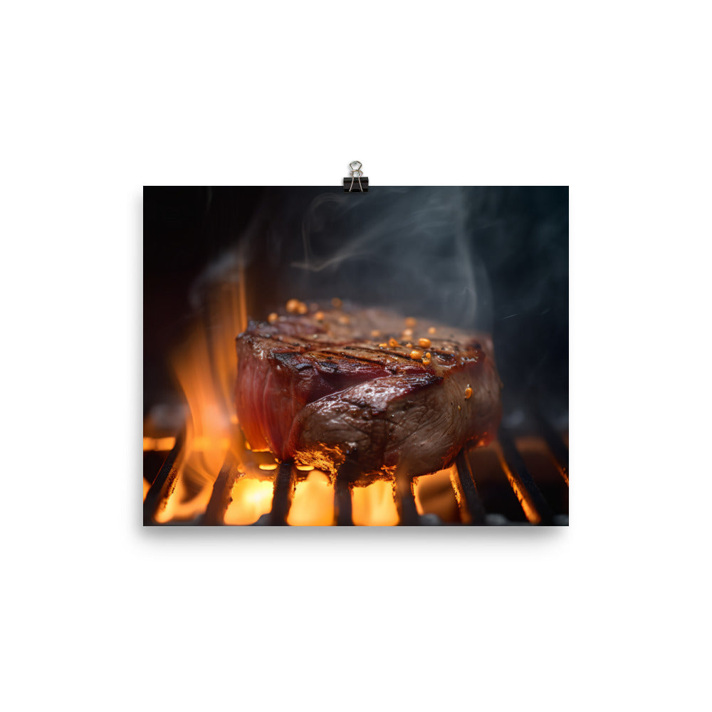 Sizzling Grill photo paper poster - Posterfy.AI