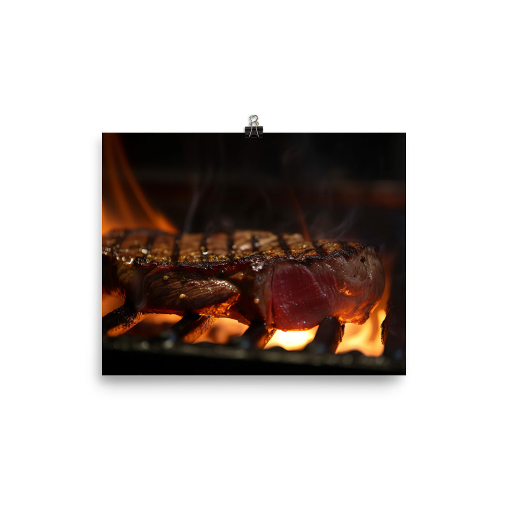 Sizzling Grill photo paper poster - Posterfy.AI