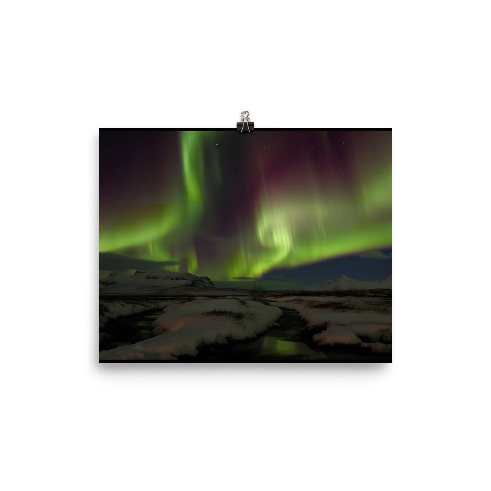 Northern Lights Adventure photo paper poster - Posterfy.AI