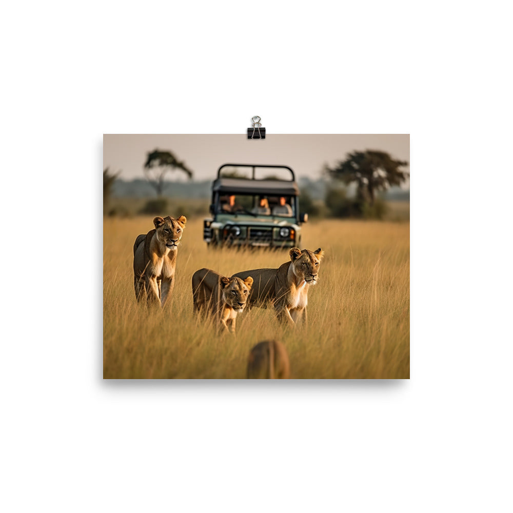 African Safari Adventure photo paper poster - Posterfy.AI