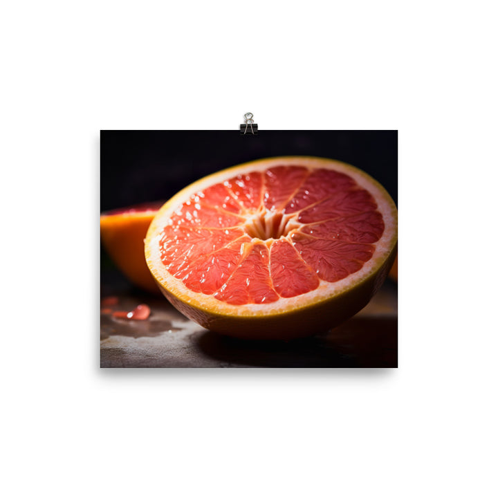 Pink Citrus Sunrise photo paper poster - Posterfy.AI