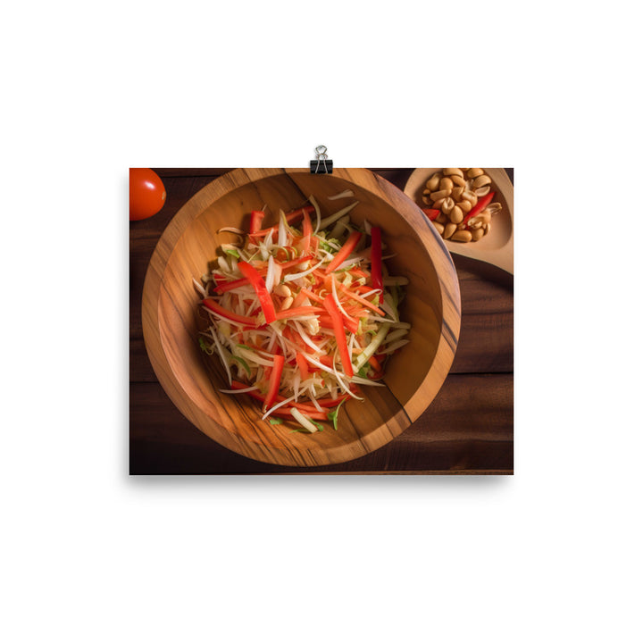 Papaya Salad photo paper poster - Posterfy.AI