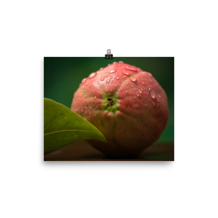 Juicy Guava Close-Up photo paper poster - Posterfy.AI