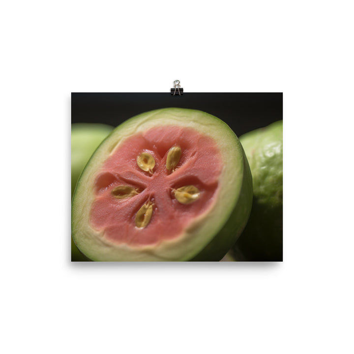 Juicy Guava Close-Up photo paper poster - Posterfy.AI