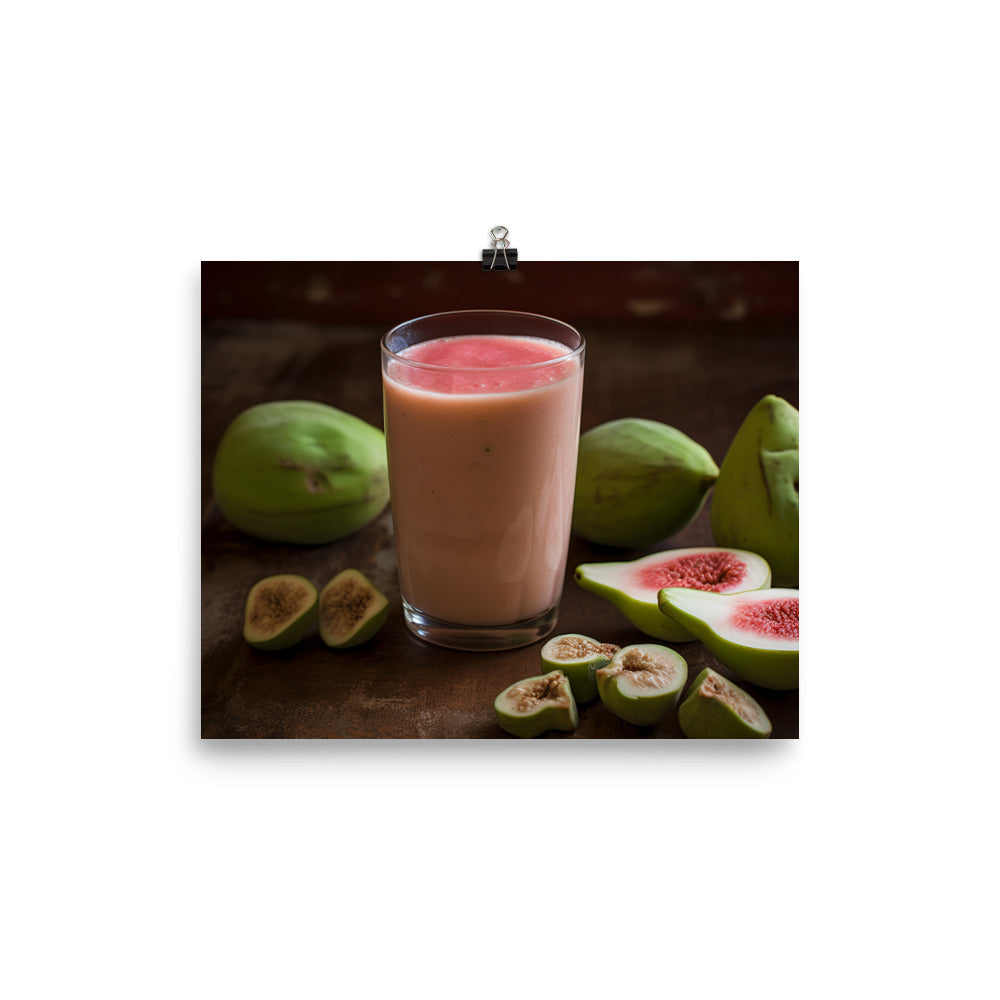 Guava Smoothie Bliss photo paper poster - Posterfy.AI