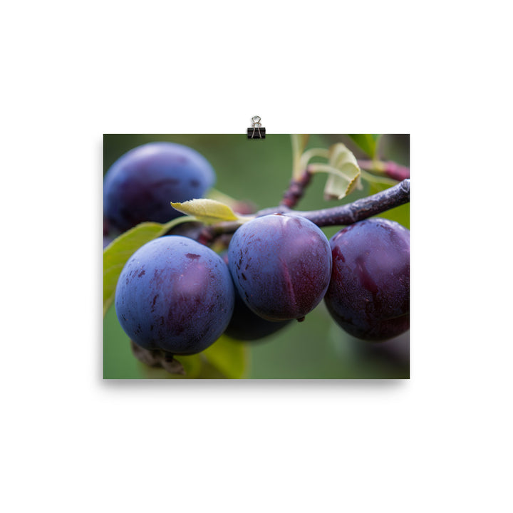 Plums on a Tree photo paper poster - Posterfy.AI