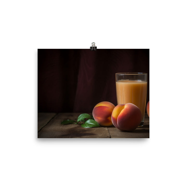 Peach Smoothie photo paper poster - Posterfy.AI