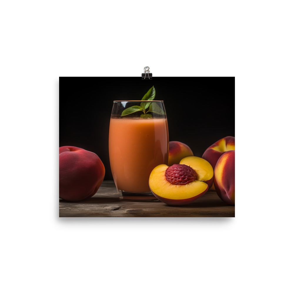 Peach Smoothie photo paper poster - Posterfy.AI