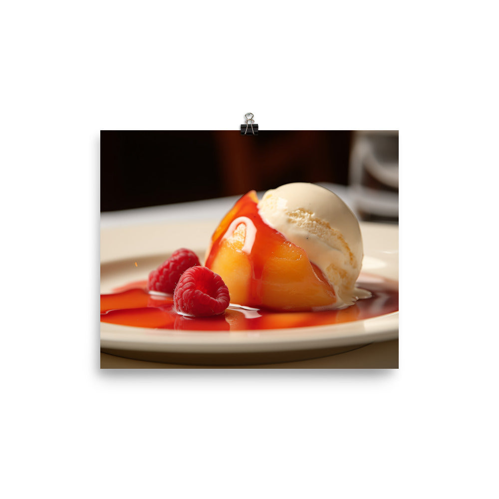 Peach Melba photo paper poster - Posterfy.AI