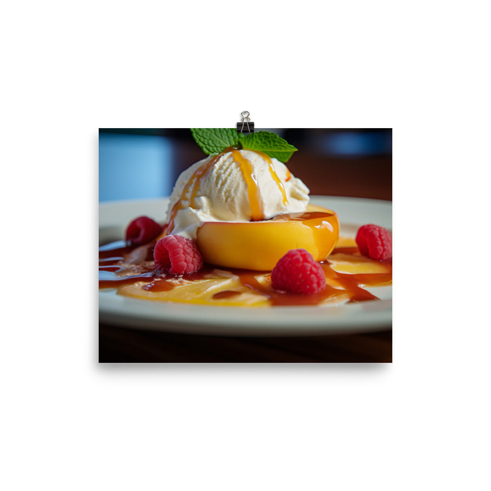 Peach Melba photo paper poster - Posterfy.AI