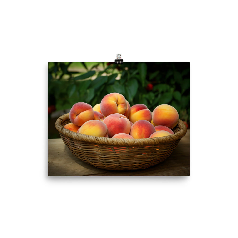 Peach Cobbler photo paper poster - Posterfy.AI