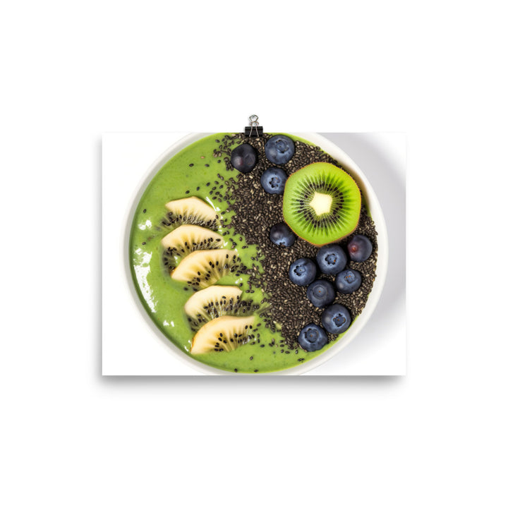 Kiwi Smoothie Bowl photo paper poster - Posterfy.AI