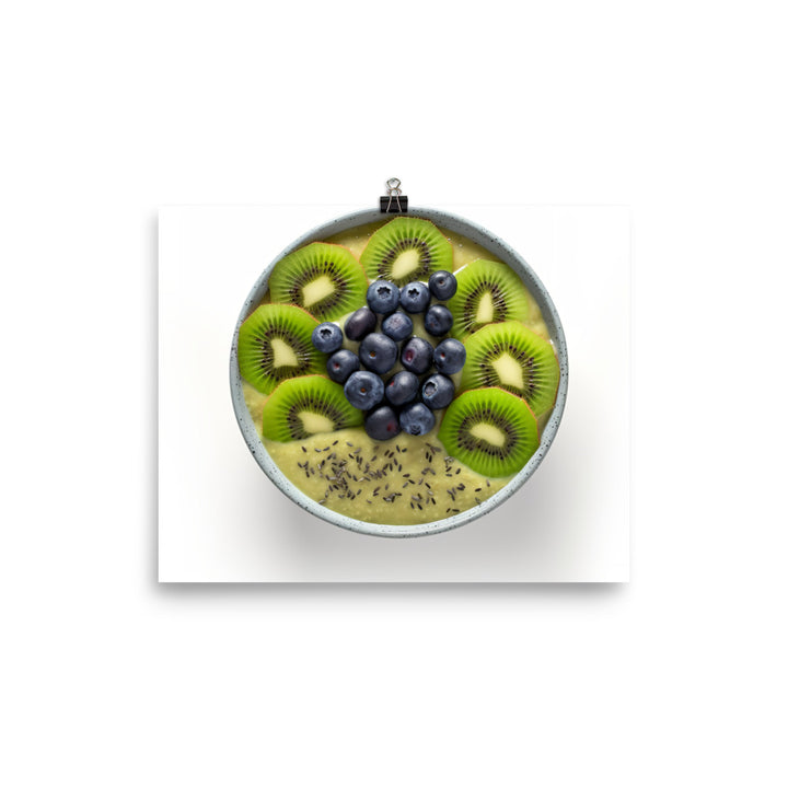 Kiwi Smoothie Bowl photo paper poster - Posterfy.AI