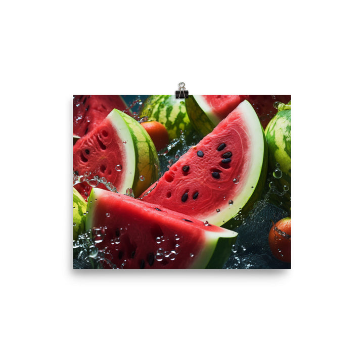 Watermelon Fruitscape photo paper poster - Posterfy.AI