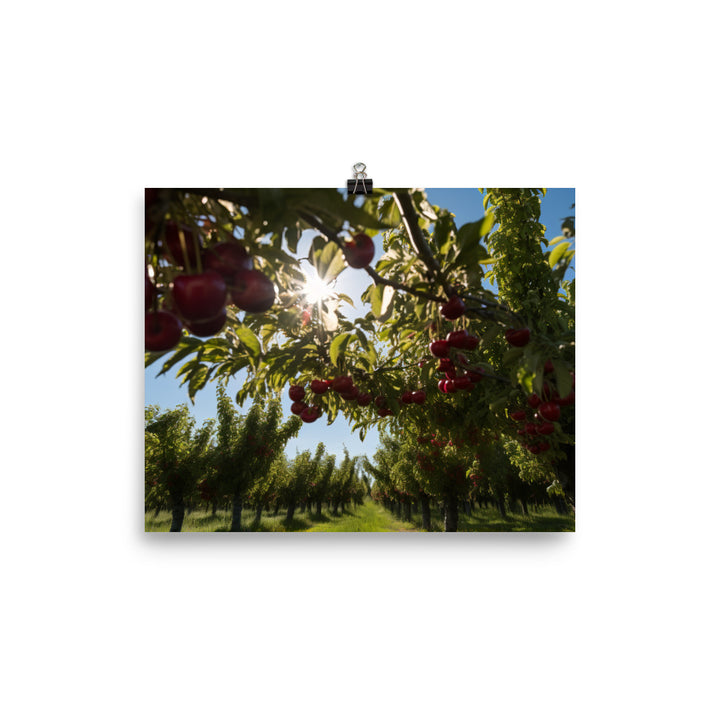 Cherry Picking Season photo paper poster - Posterfy.AI