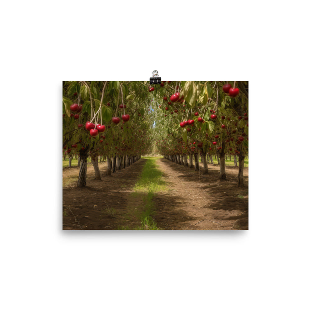 Cherry Picking Season photo paper poster - Posterfy.AI