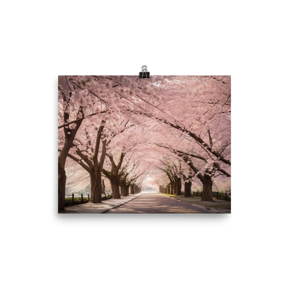 Cherry Blossom Dreams photo paper poster - Posterfy.AI