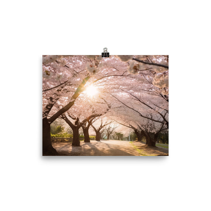 Cherry Blossom Dreams photo paper poster - Posterfy.AI