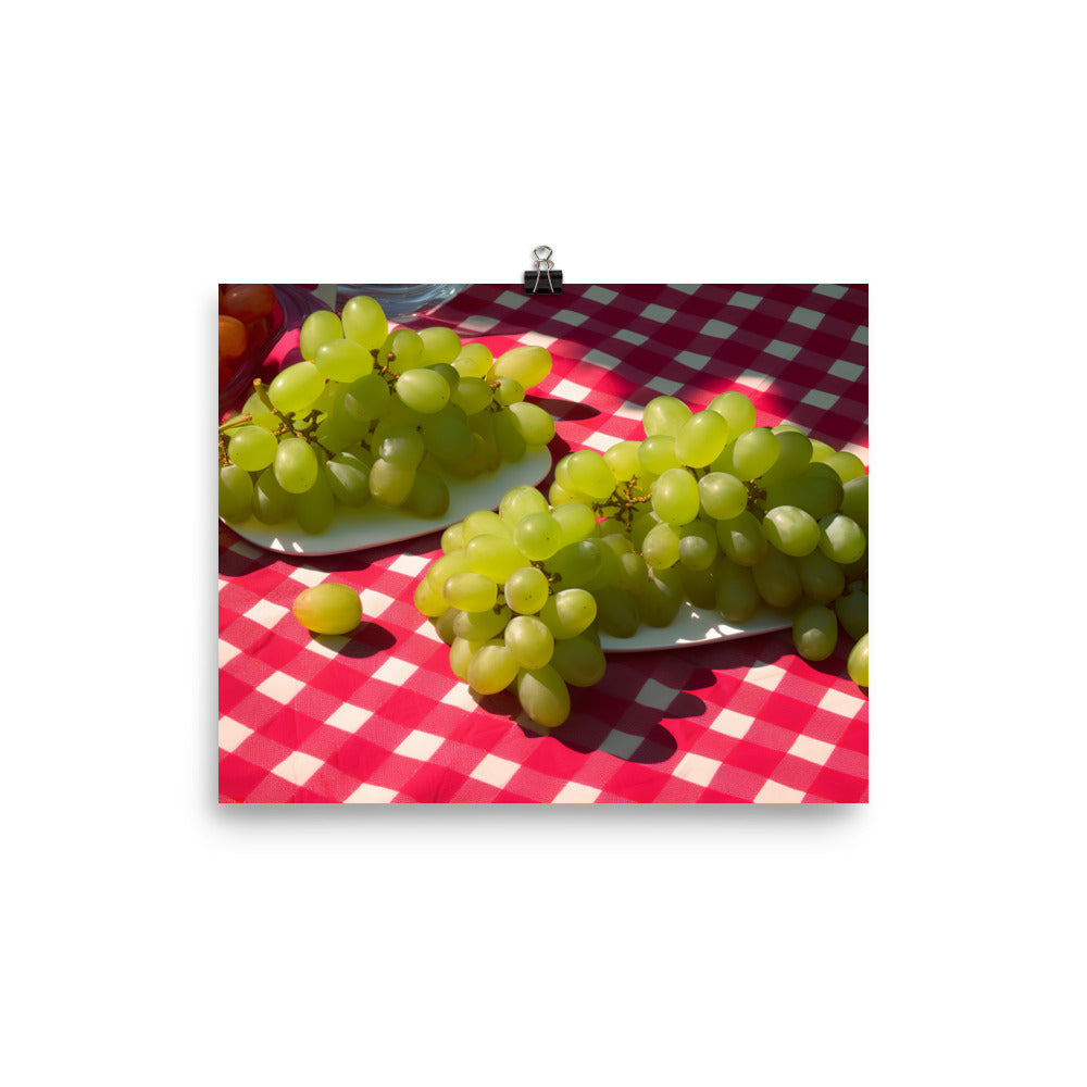 Fresh Grapes photo paper poster - Posterfy.AI