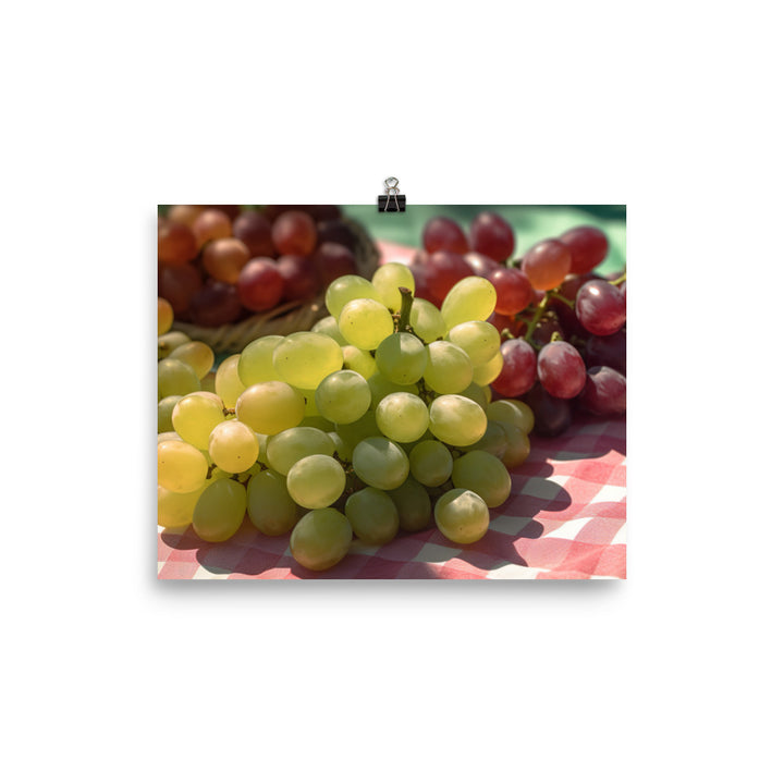 Fresh Grapes photo paper poster - Posterfy.AI