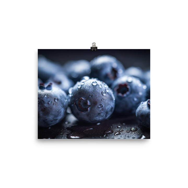 Blueberry Explosion photo paper poster - Posterfy.AI