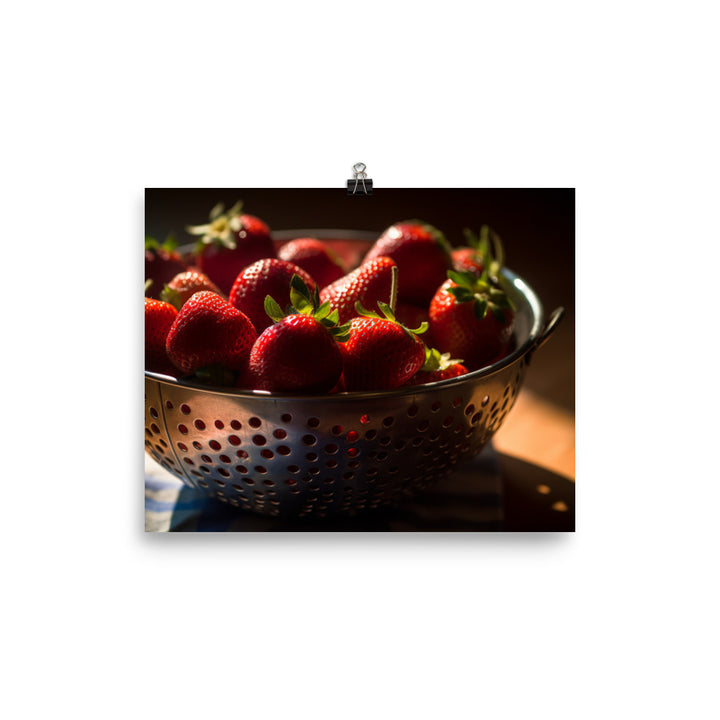 Strawberry photo paper poster - Posterfy.AI