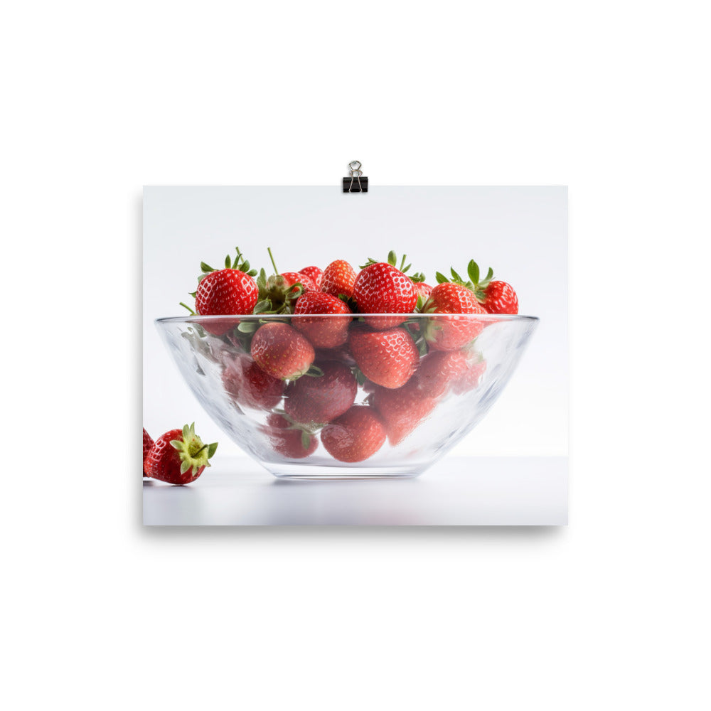 Strawberry photo paper poster - Posterfy.AI