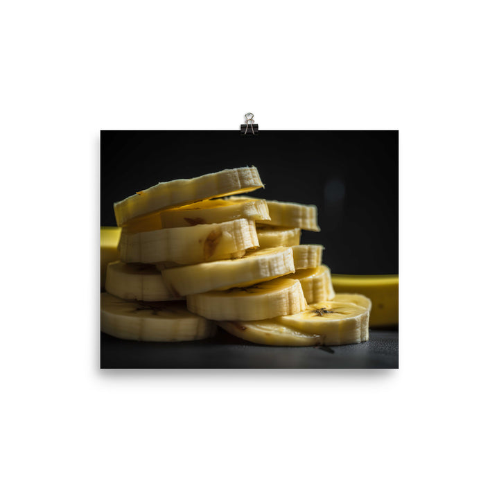 The Beauty of Banana Slices photo paper poster - Posterfy.AI