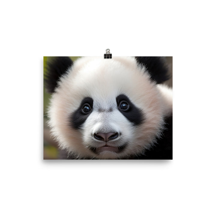 Adorable Panda Cub photo paper poster - Posterfy.AI