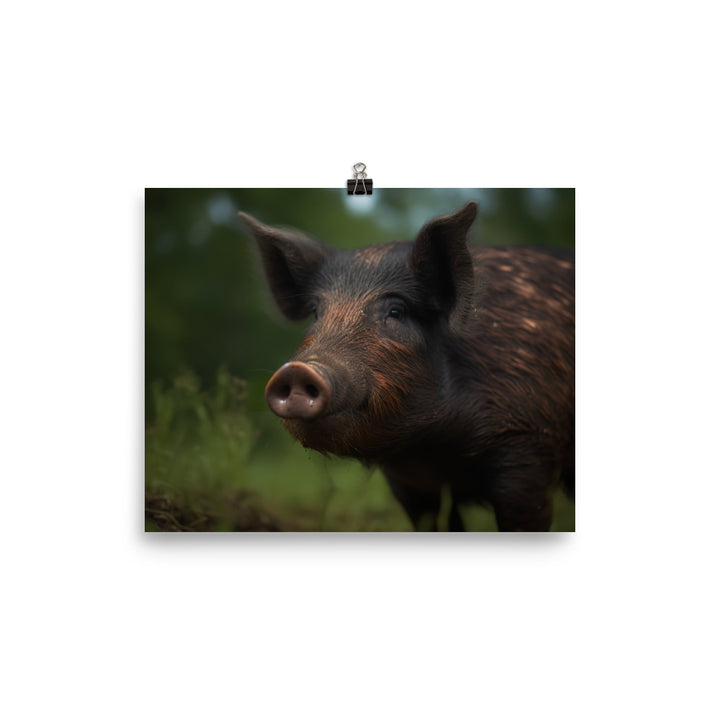 Berkshire Pig Beauty photo paper poster - Posterfy.AI