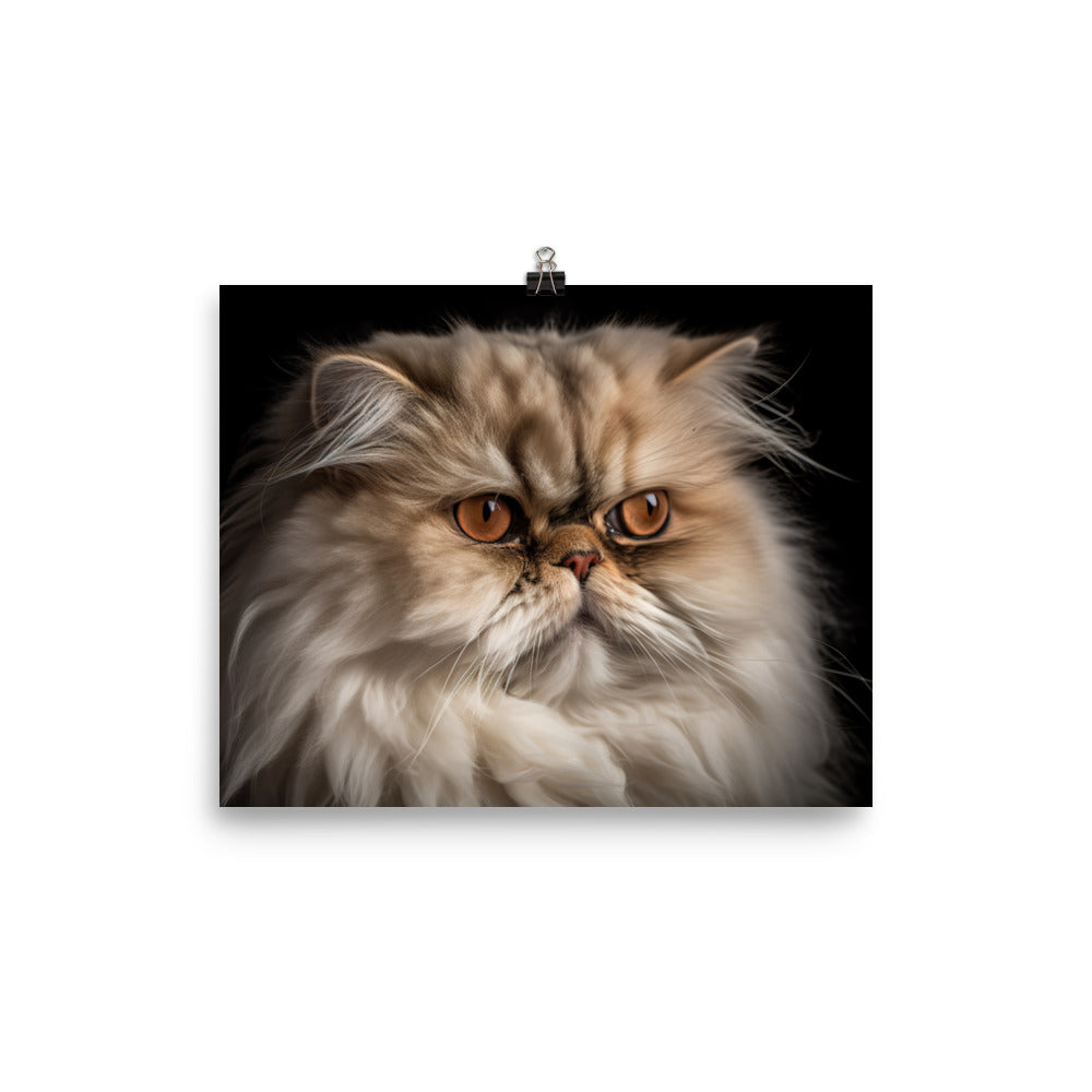 Regal Persian Cat photo paper poster - Posterfy.AI