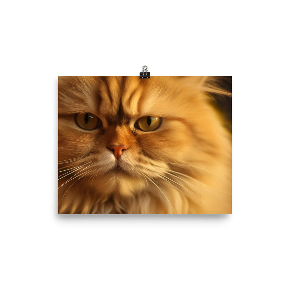 Golden Persian Beauty photo paper poster - Posterfy.AI