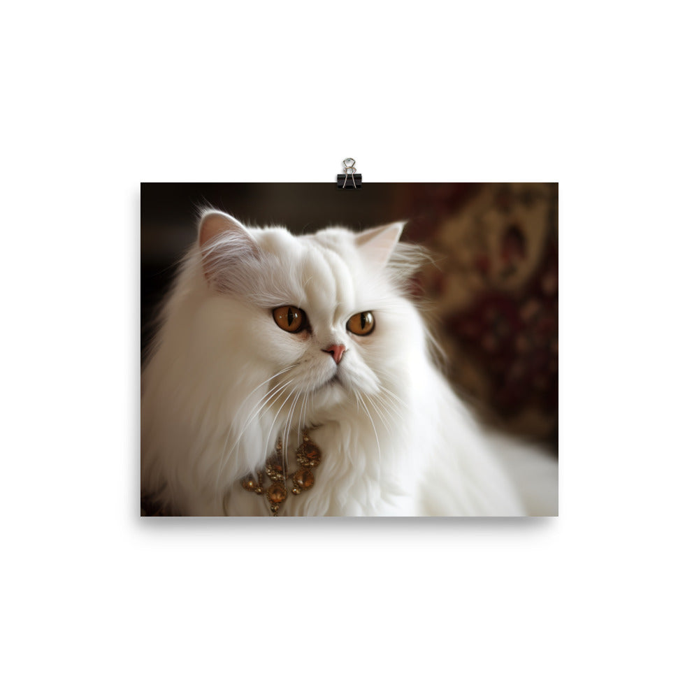 Elegant Persian Queen photo paper poster - Posterfy.AI