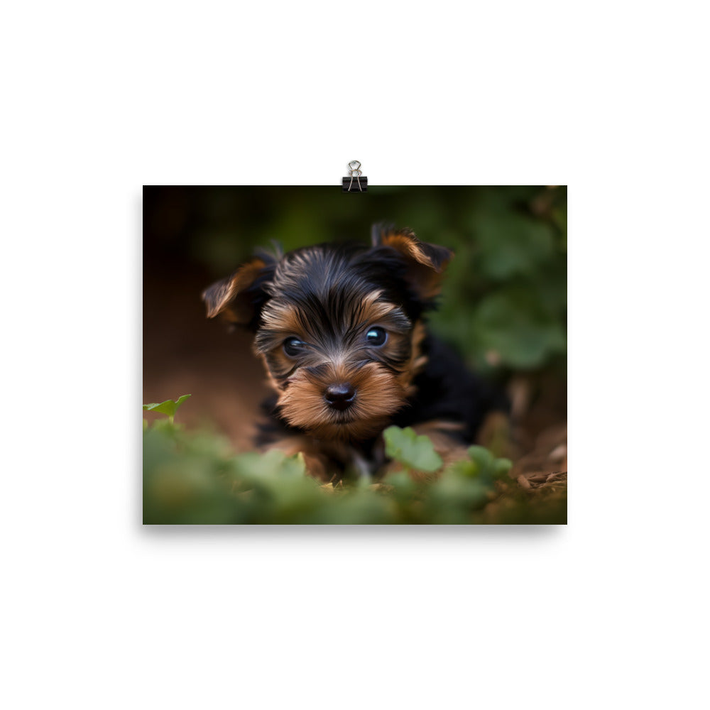 Yorkshire Terrier Pup photo paper poster - Posterfy.AI