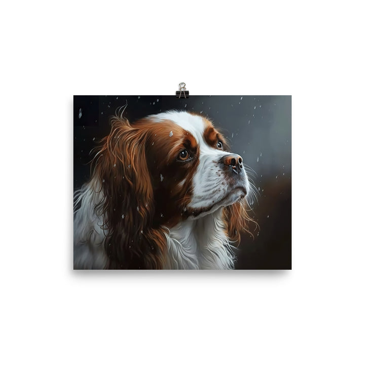 Dog oil painting photo paper poster - Posterfy.AI