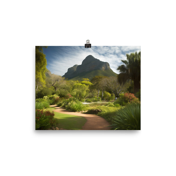 Capture the Serenity of Kirstenbosch Botanical Garden photo paper poster - Posterfy.AI