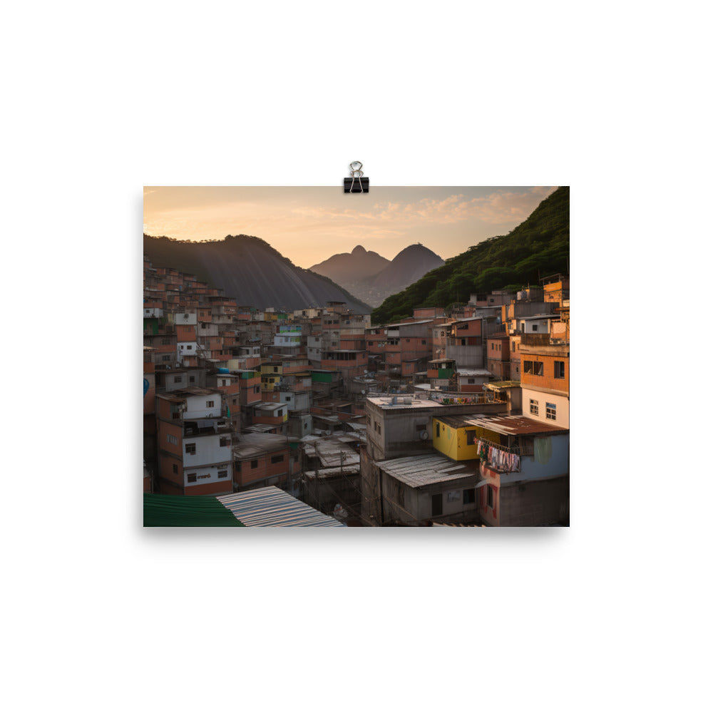 Exploring Rios Favelas photo paper poster - Posterfy.AI