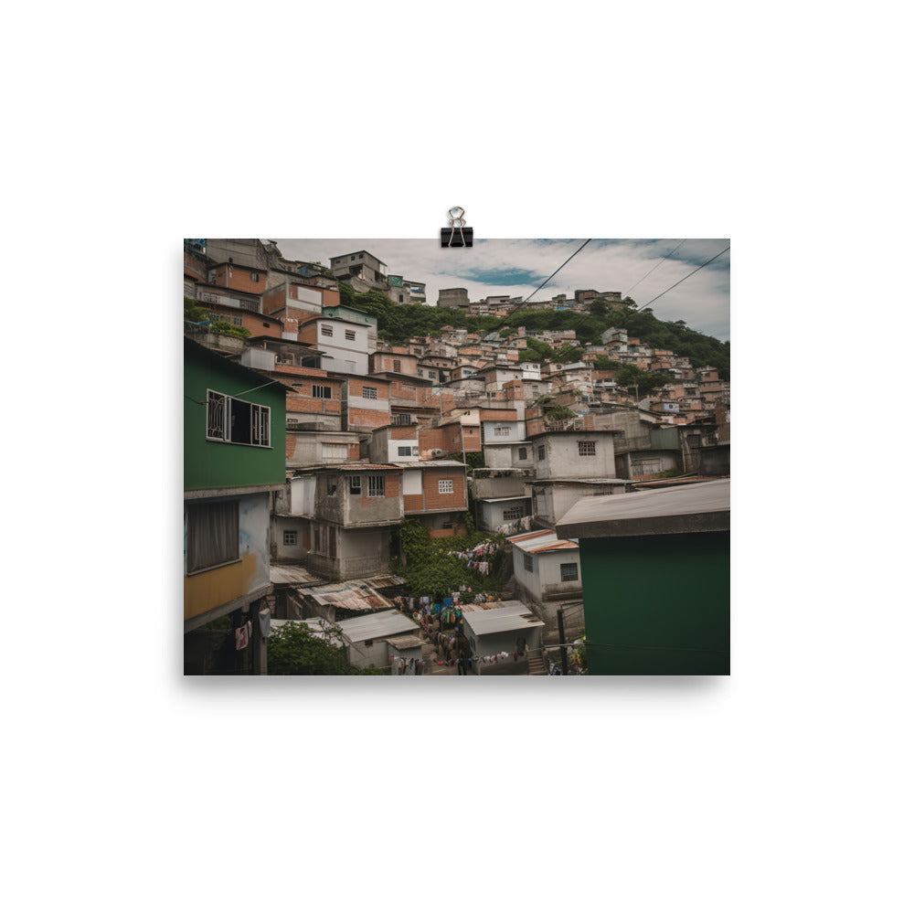 Exploring Rios Favelas photo paper poster - Posterfy.AI