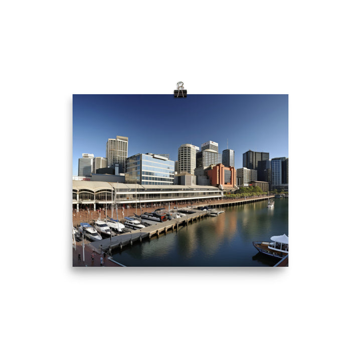 Darling Harbour photo paper poster - Posterfy.AI